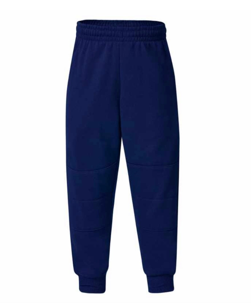 Unisex fleece double knee track pants- Dark Royal 4310DP