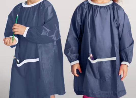 Paint Smock Navy Size 8-10