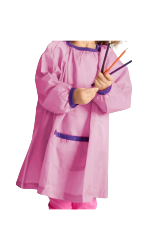 Paint Smock Pink Size 8-10